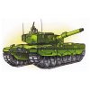 Цветной пример раскраски танк леопард