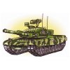 Цветной пример раскраски танк т-90