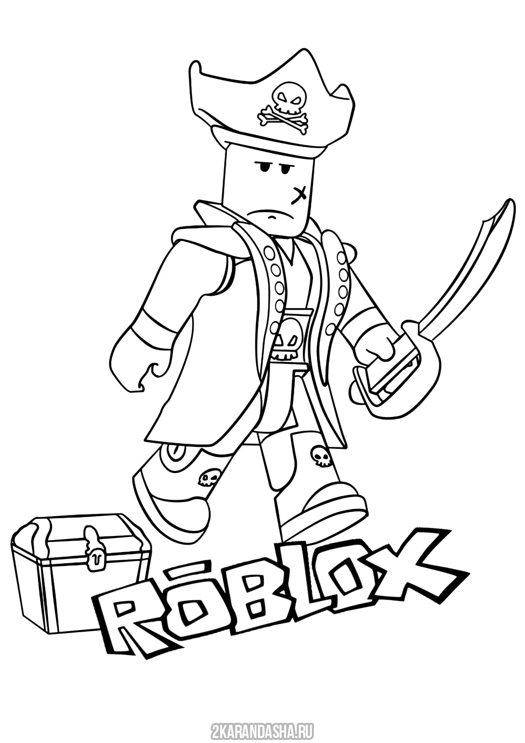 Coloring Page Roblox Pirate Print Roblox - roblox guest coloring pages