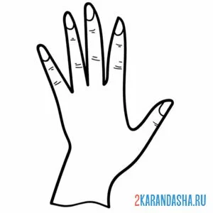 Раскраска женская елвая рука онлайн