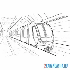 Раскраска подземное метро онлайн