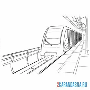 Раскраска метро под землей онлайн