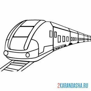 Раскраска метро на рельсах онлайн