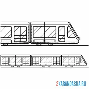 Раскраска вагоны метро онлайн