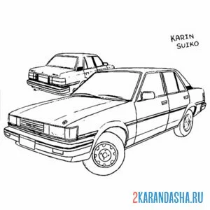 Распечатать раскраску старая тачка гта (gta) на А4