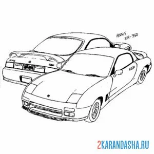 Раскраска старый авто гта (gta) онлайн