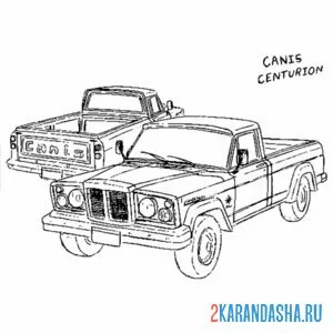 Раскраска старый пикап гта (gta) онлайн