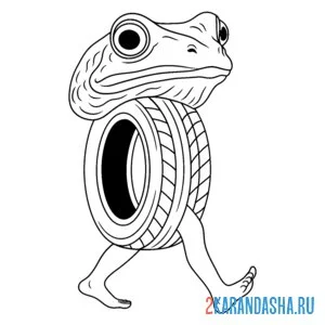 Распечатать раскраску бонека амбалабу на А4