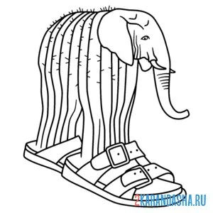 Распечатать раскраску лирили ларила на А4