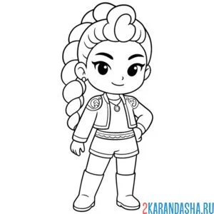 Раскраска руми из хантрикс