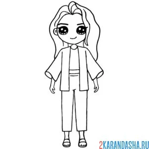 Раскраска персонаж хантрикс