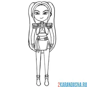 Раскраска руми персонаж хантрикс