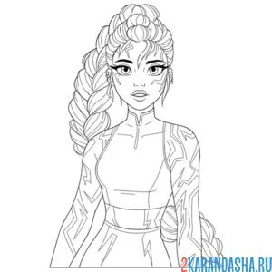 Раскраска руми в шоке хантрикс