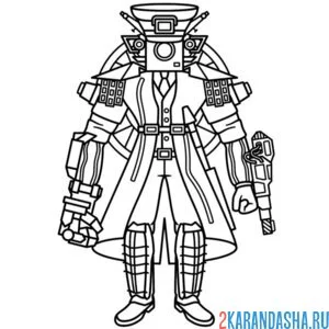 Раскраска астро большой камерамен апгрейд