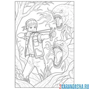 Раскраска лукас осд очень странные дела