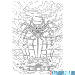 Раскраска монстр очень странные дела осд