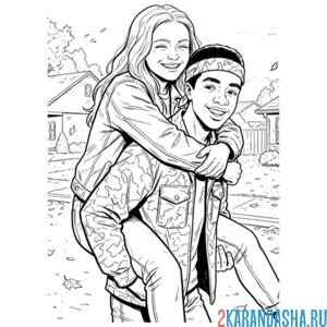 Раскраска лукас и макс осд (очень странные дела)