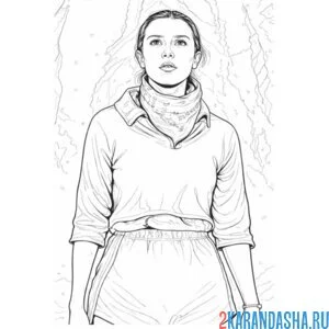 Раскраска 11 сериал осд (очень странные дела)