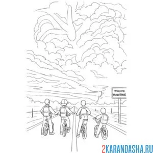 Раскраска нашествие осд (очень странные дела)