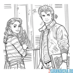 Раскраска стив и нэнси осд (очень странные дела)