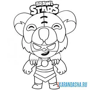 Распечатать раскраску скин нита коала 2020 (koala nita) на А4