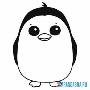 Раскраска адопт ми пет милый пингвин онлайн