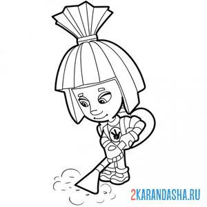 симка пылесосит | фиксики