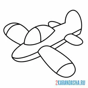 Раскраска самолетик игрушечный онлайн