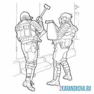 Раскраска спецназ солдат онлайн