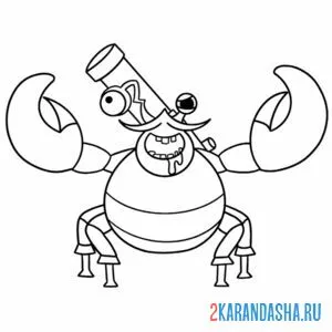 Раскраска admiral krusty банбан онлайн