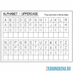Раскраска английские буквы английский алфавит онлайн