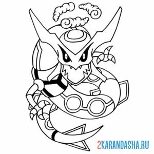 Раскраска rayquaza vmax покемоны онлайн