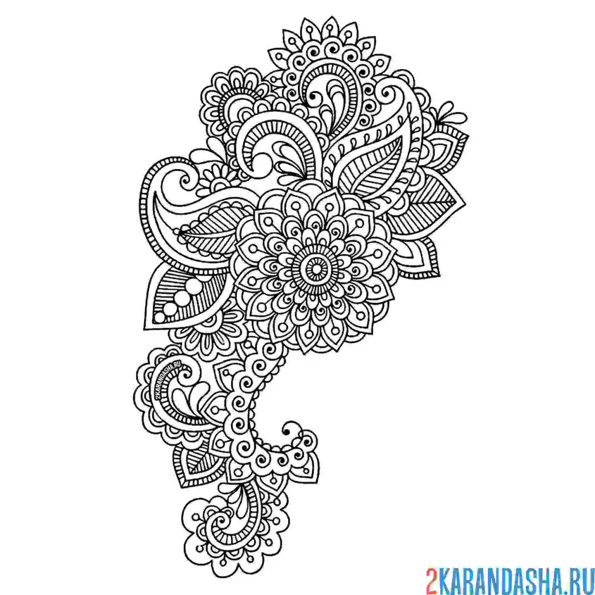 Раскраска узоры