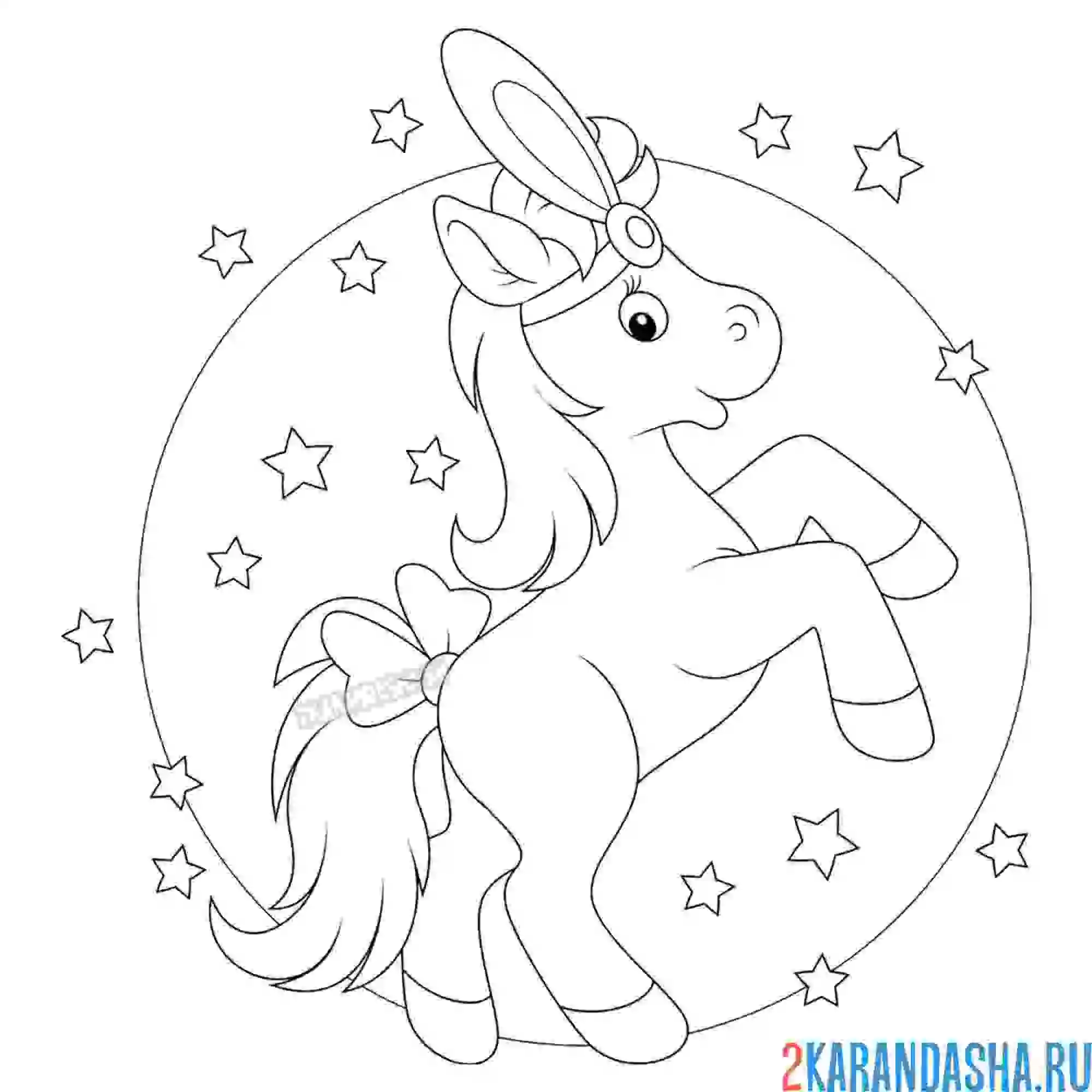 Раскраска пони артист