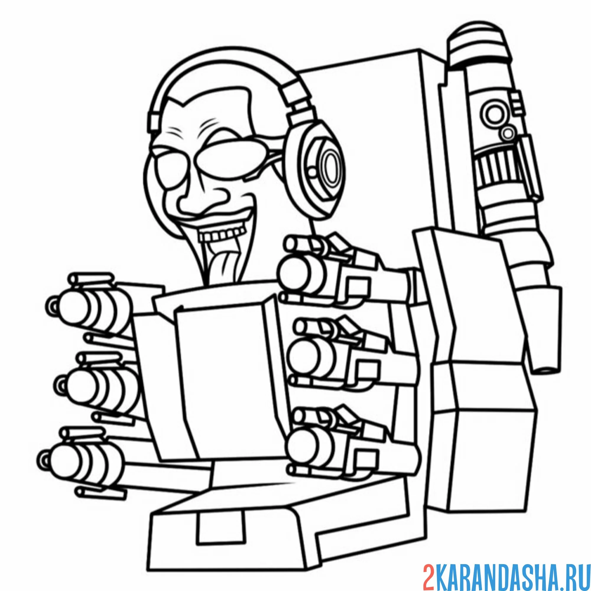 Раскраска g-man