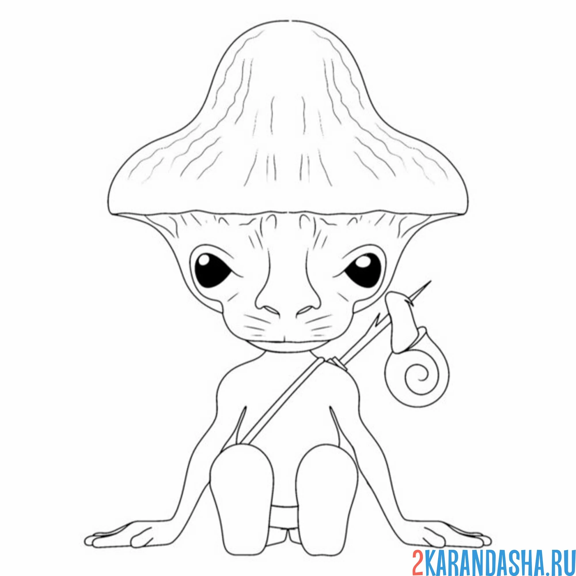 Раскраска шайлушай сидит