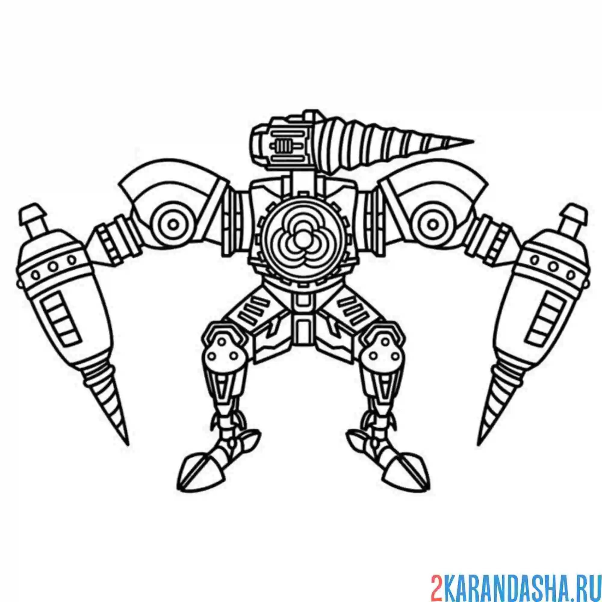 Раскраска дрель мэн скибиди