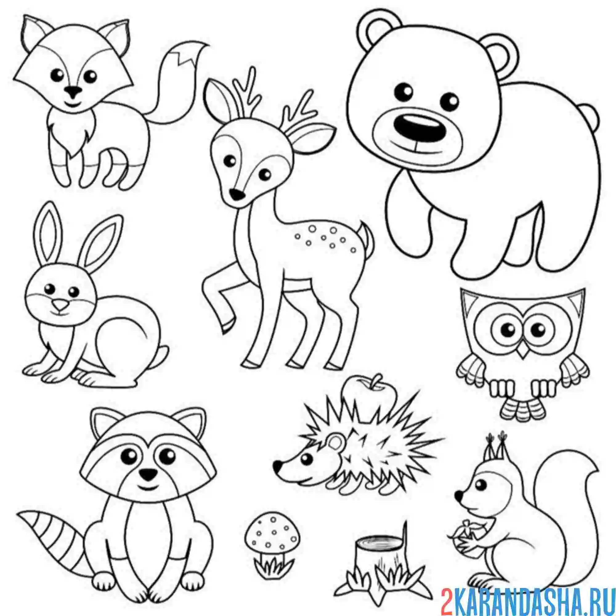 Распечатать раскраску диких животных. Рисунки животных для детей. Раскраски. Животные. Раскраска малышам животные. Раскраски животных для детей.