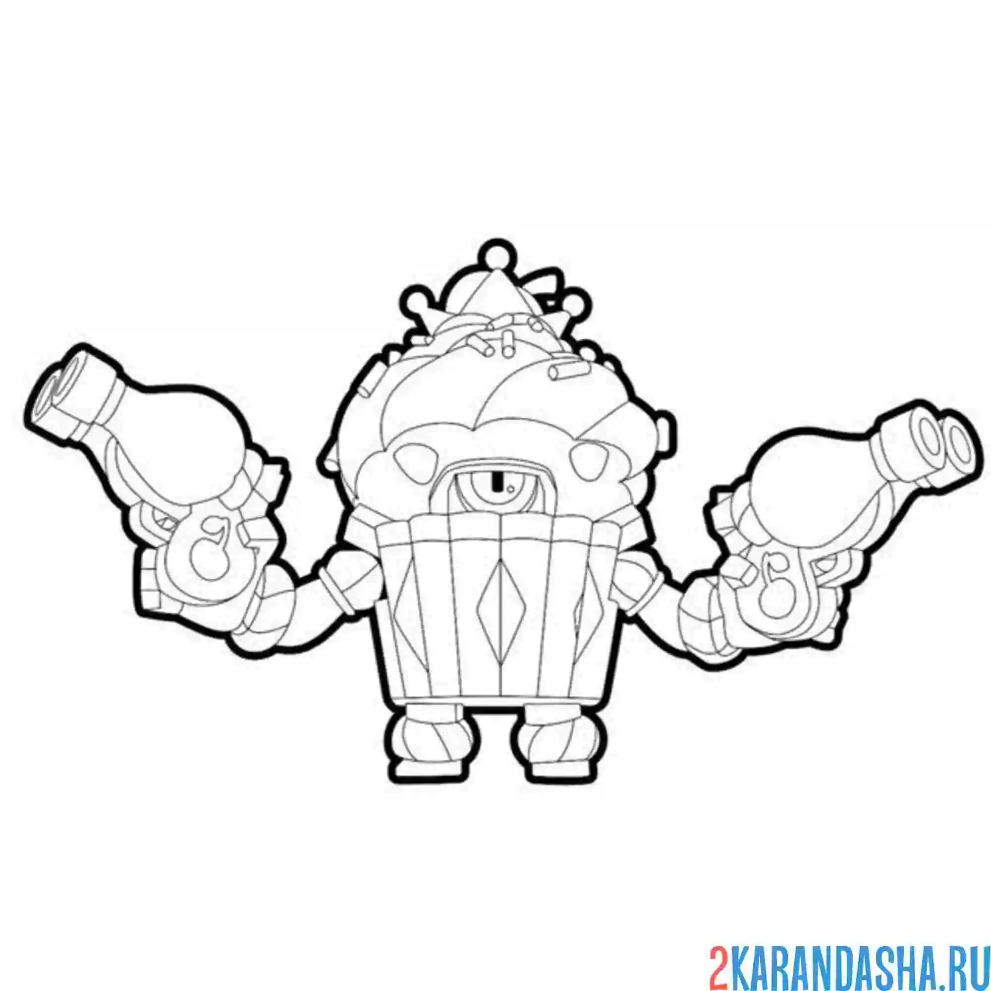 Раскраска кекс дэррил браво старс