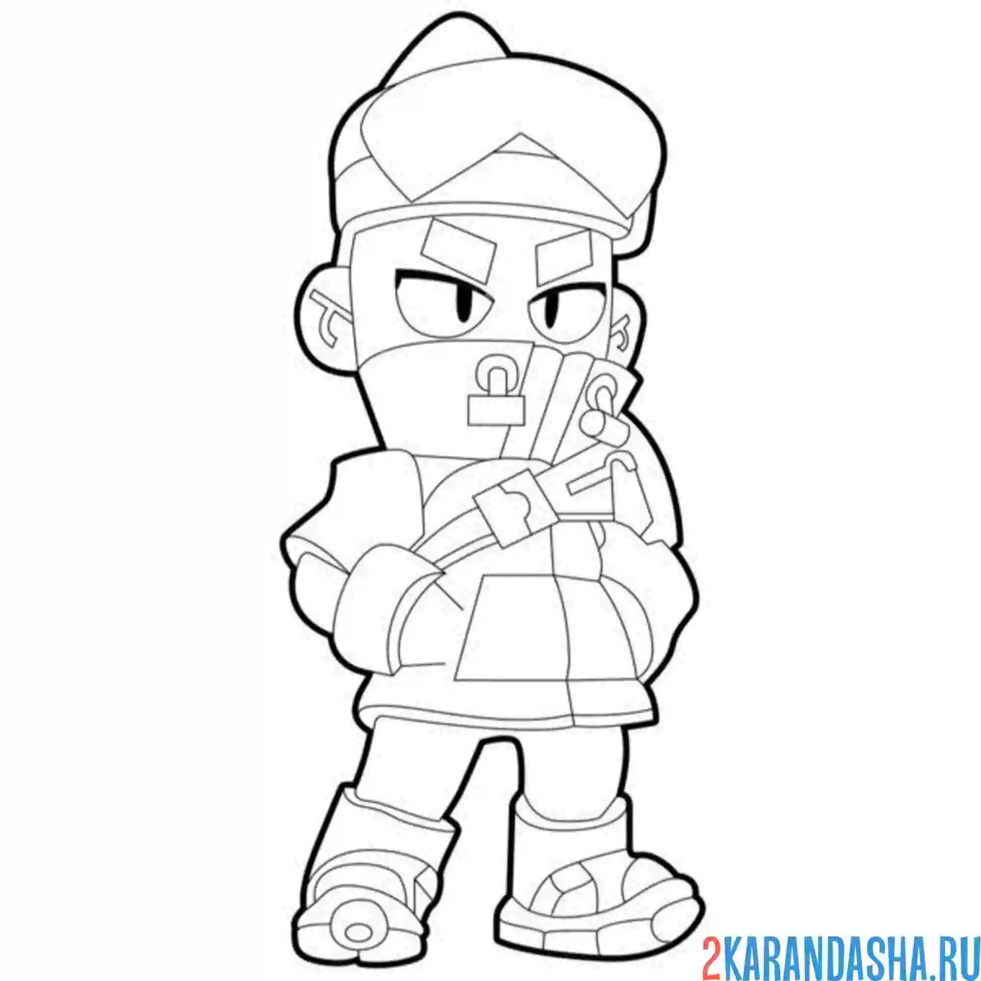 Раскраска осьминог фэнг браво старс