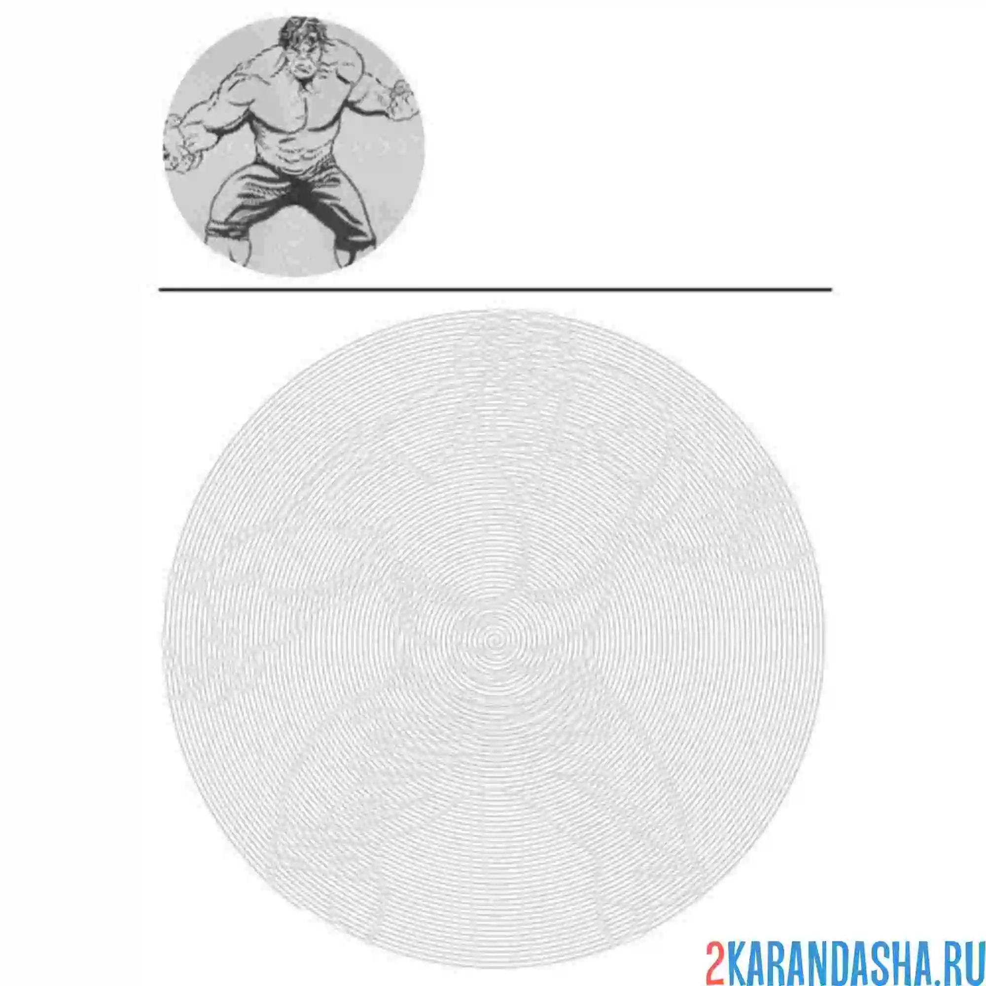 Раскраска халк злой