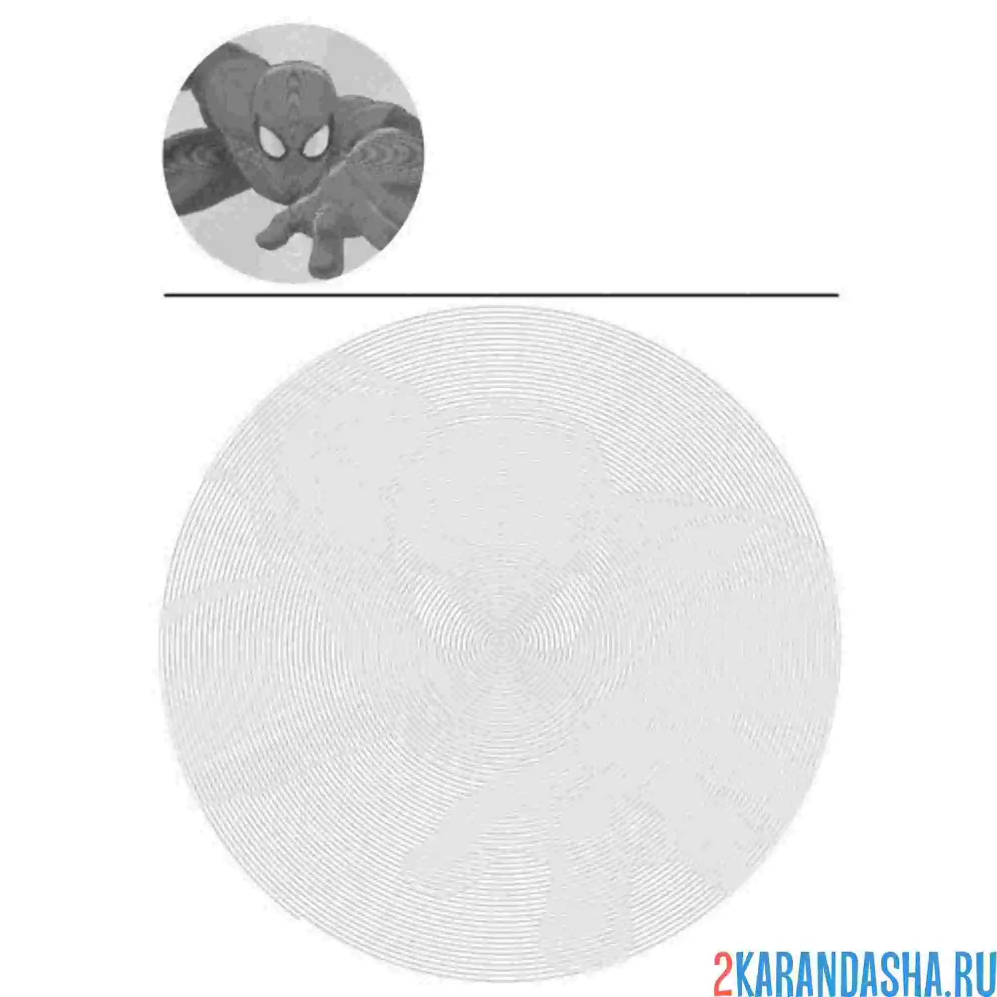 Раскраска человек-паук ползет