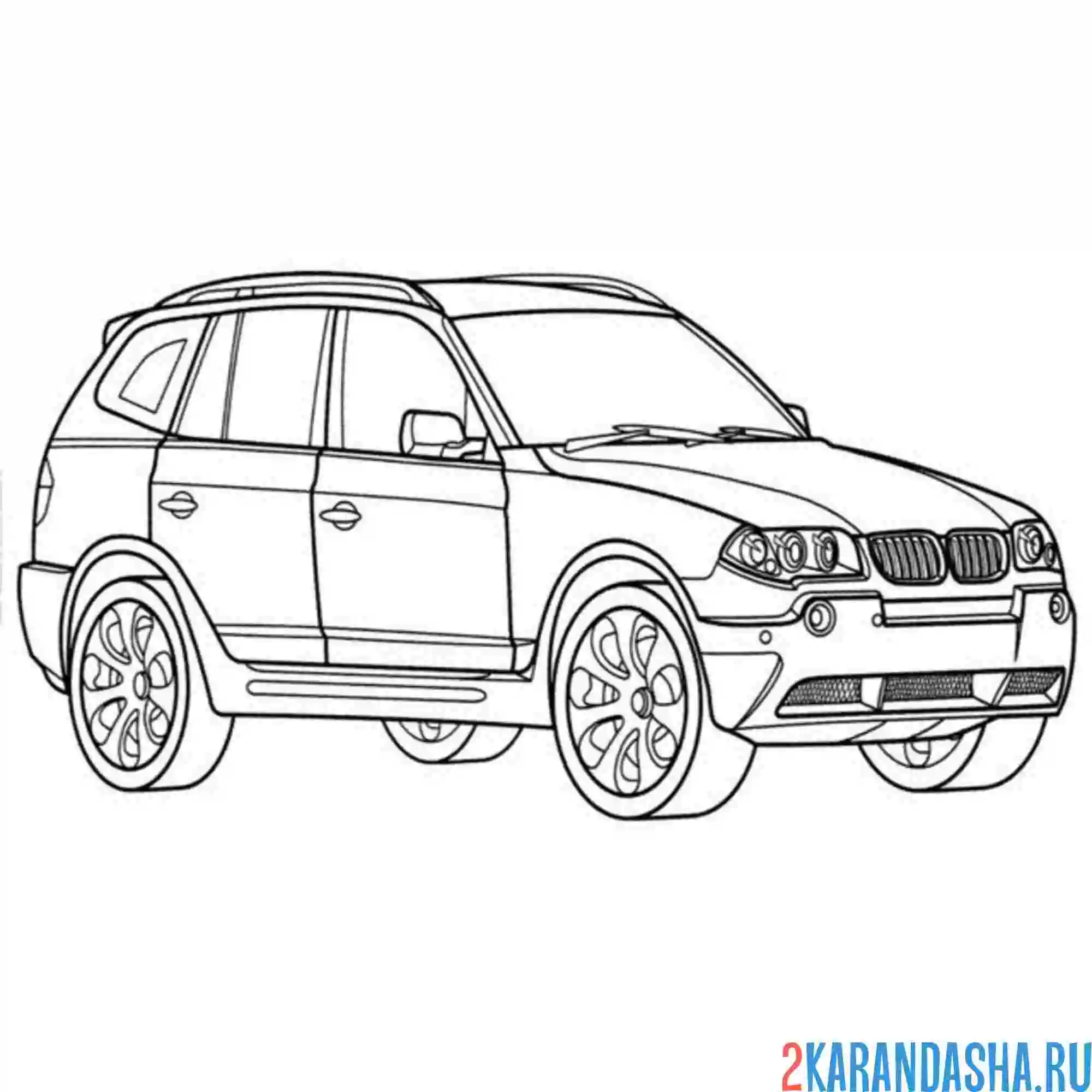 Раскраска бмв х3