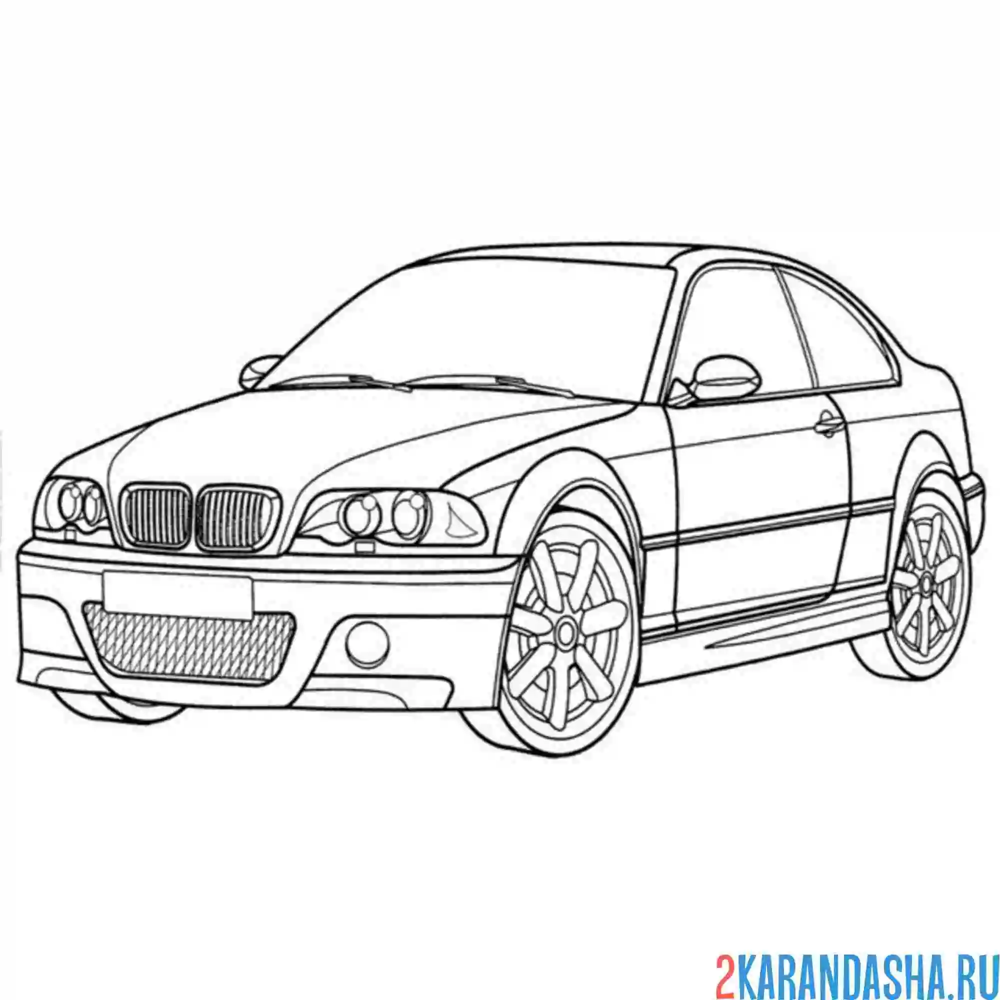 Раскраска бмв м3 купе