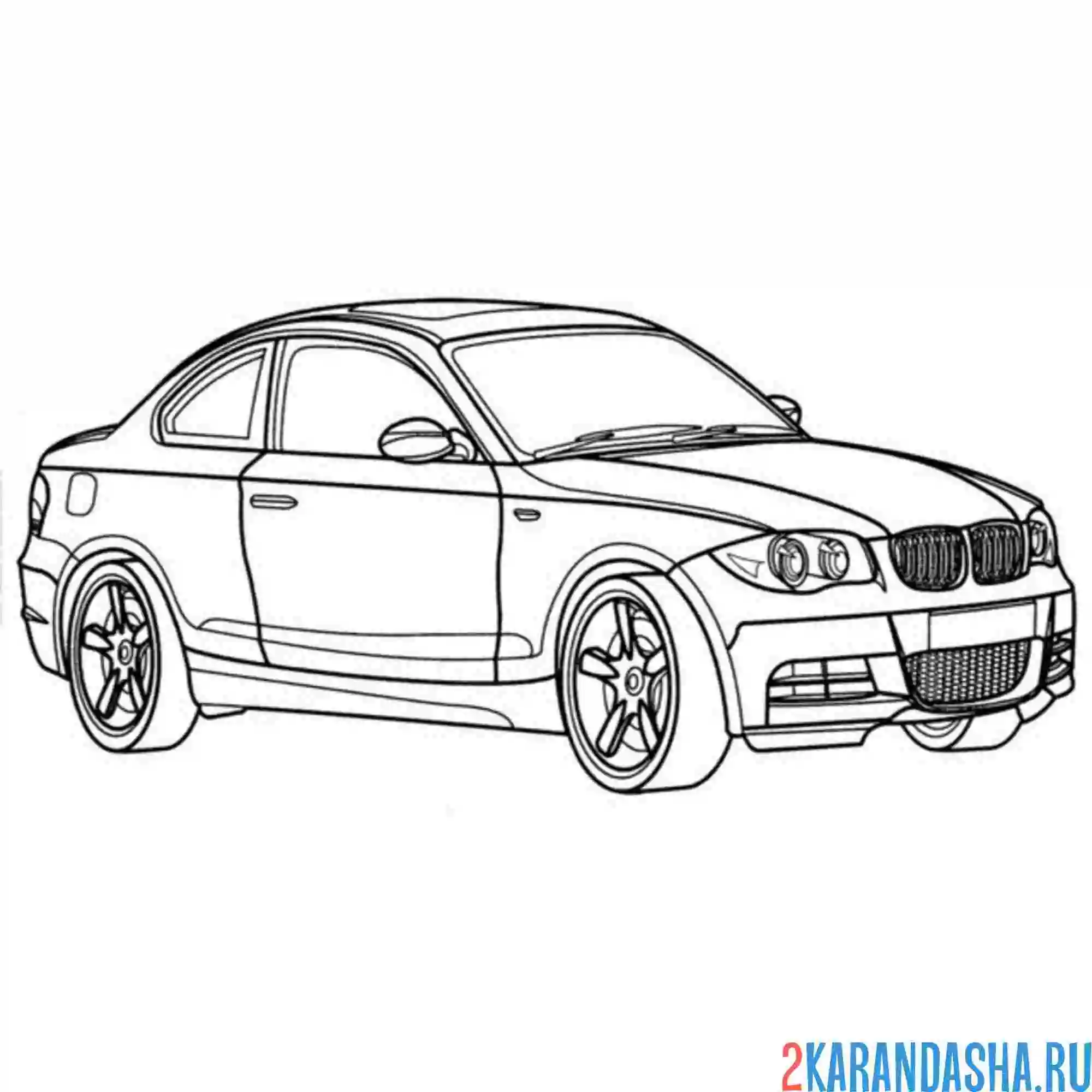 Раскраска bmw cabrio e88