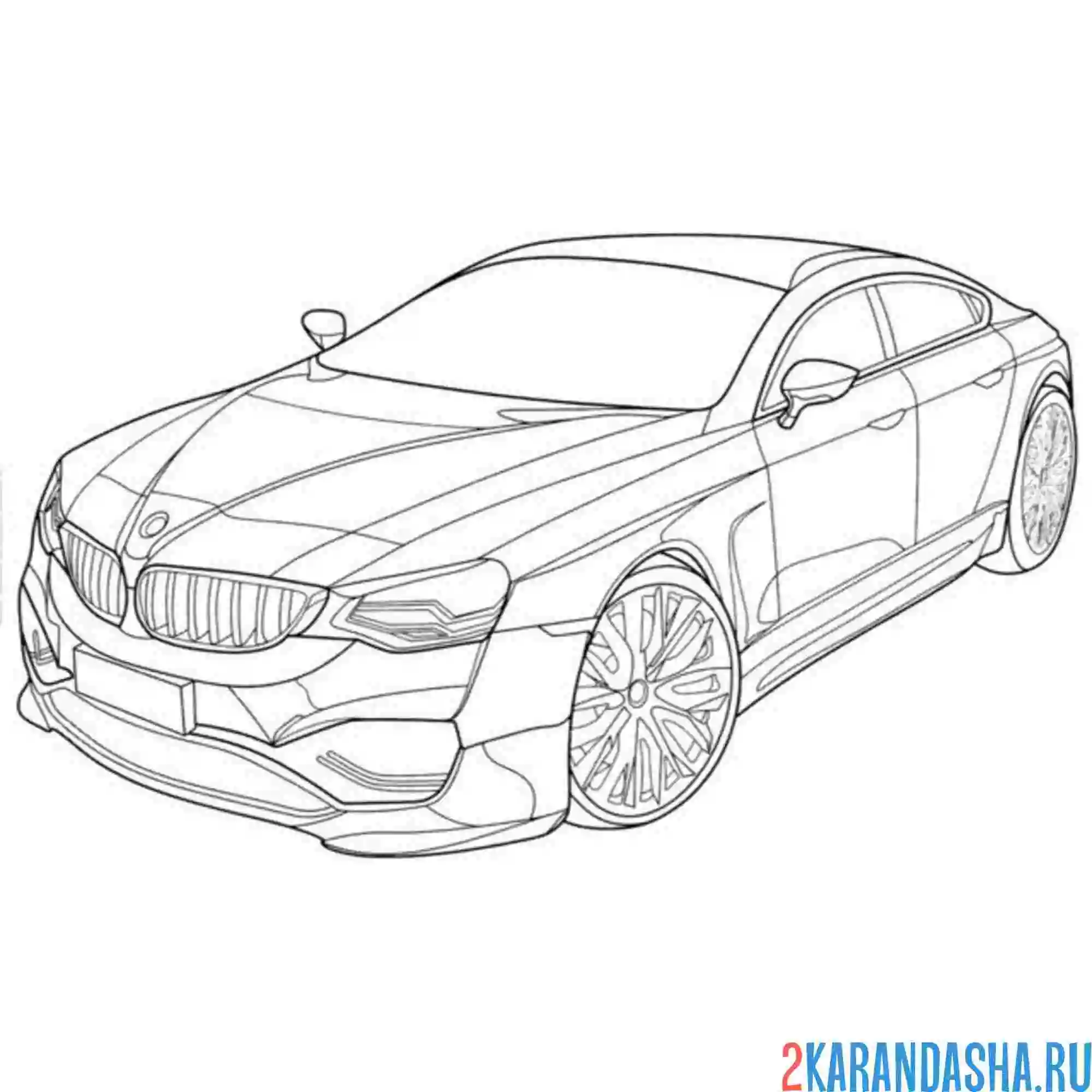 Раскраска bmw sportback concept
