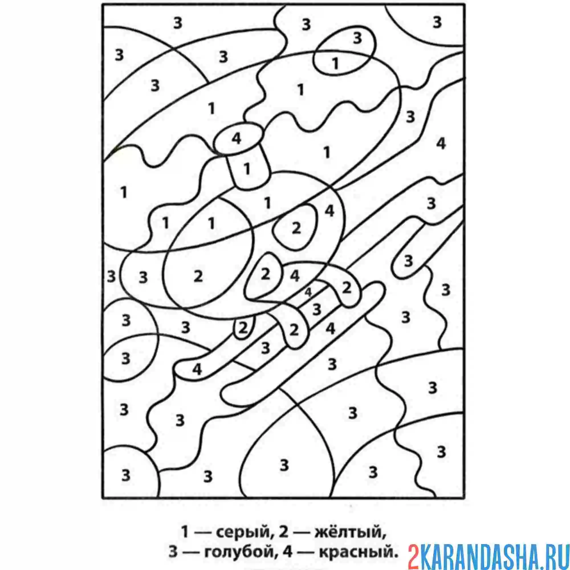 Раскраска по номерам: для мальчиков вертолет