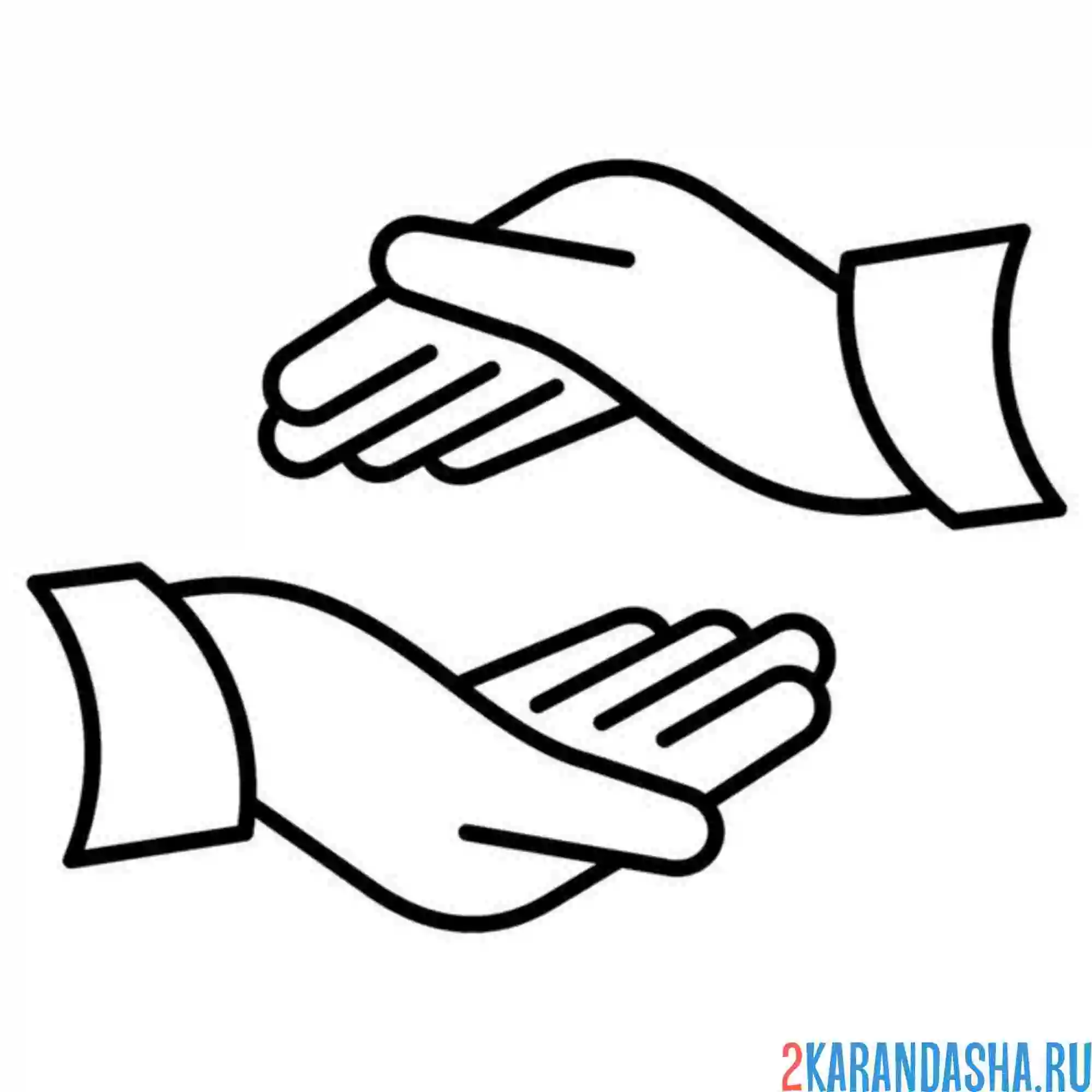 Раскраска сохрани руки