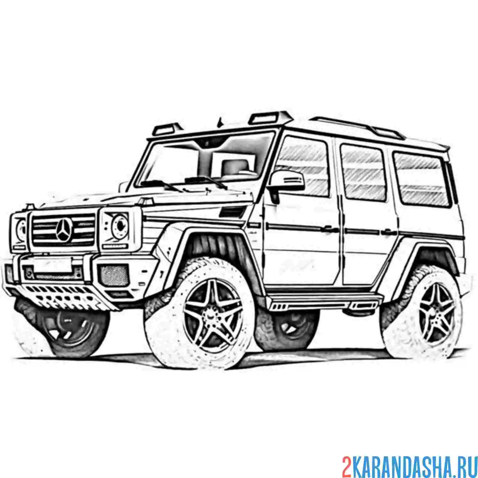 Раскраска авто гелик