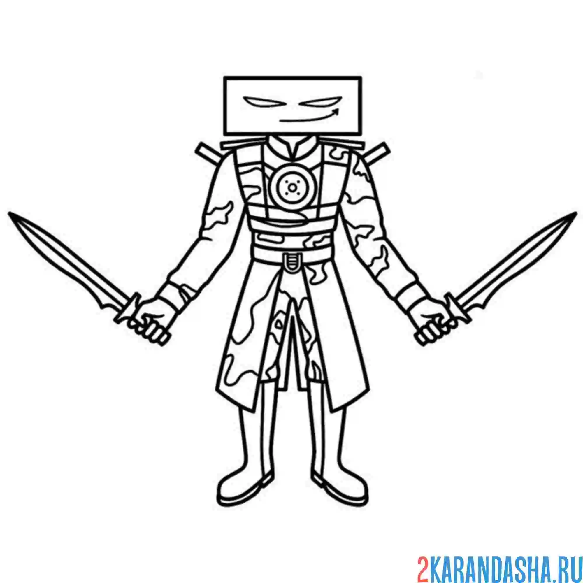 Раскраска компьютермен скибиди туалет